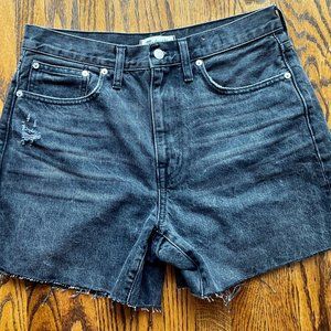 Madewell Relaxed Mid-Length Denim Shorts, size 28